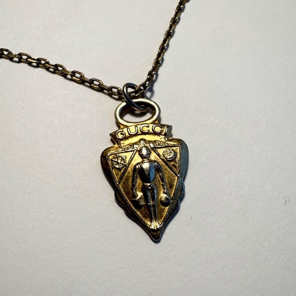 Gucci Gold Emblem Necklace - Picture 1 of 4